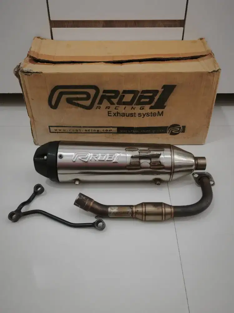 Knalpot Motor Matic Yamaha Full System ROB1 Original