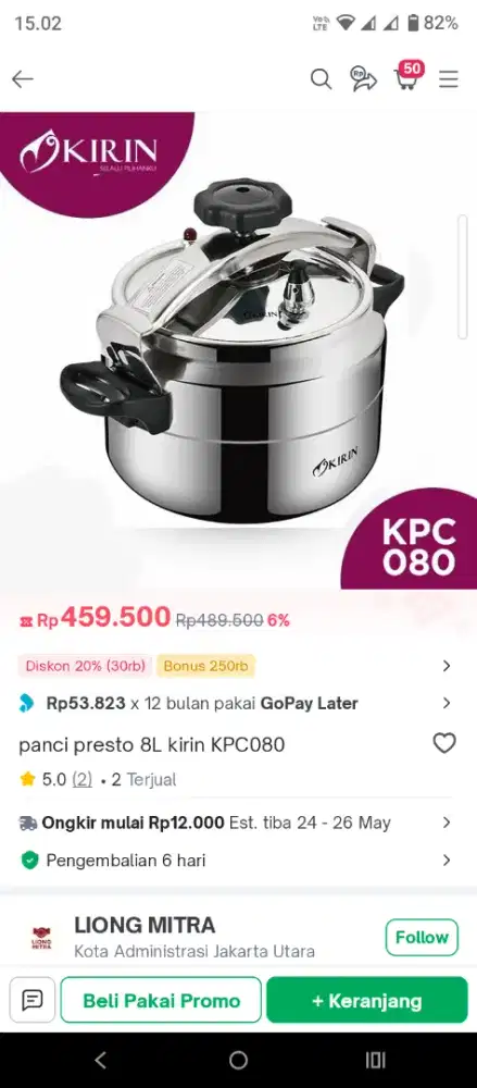 Panci presto kirin