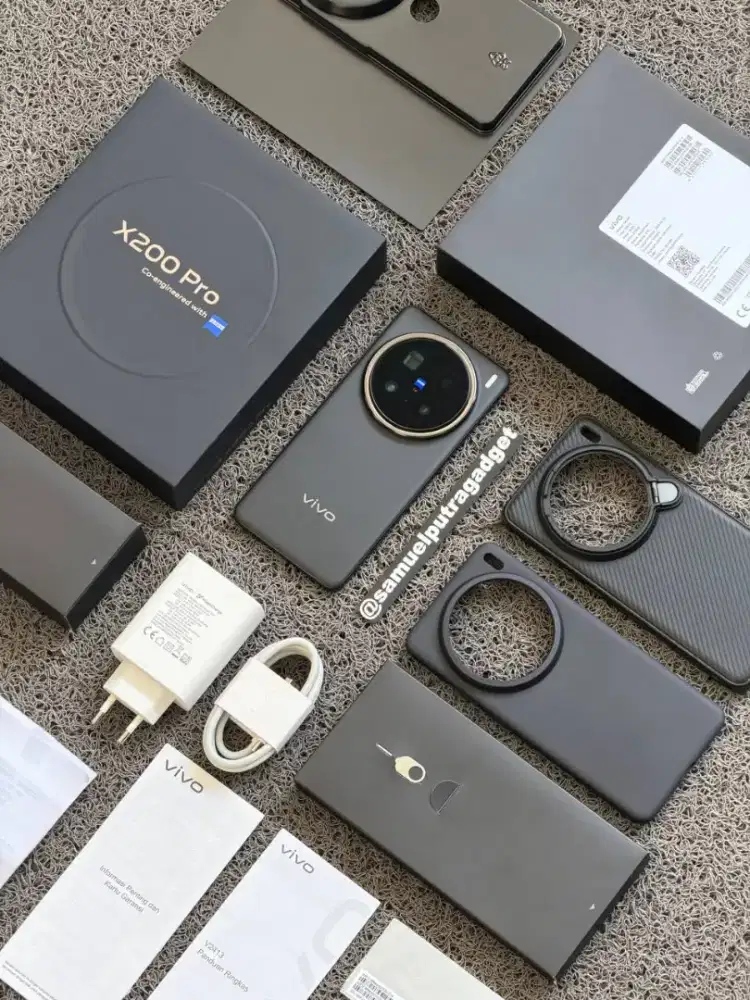 Vivo X200 Pro Black 16/512gb Fullset original resmi Indonesia