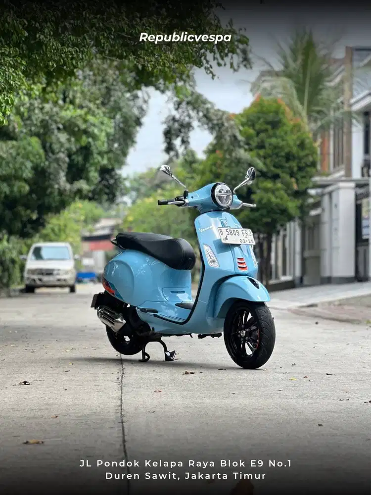 PIAGGIO VESPA PRIMAVERA S150 IGET FACELIFT TH 2023 WARNA BLUE CAPRI