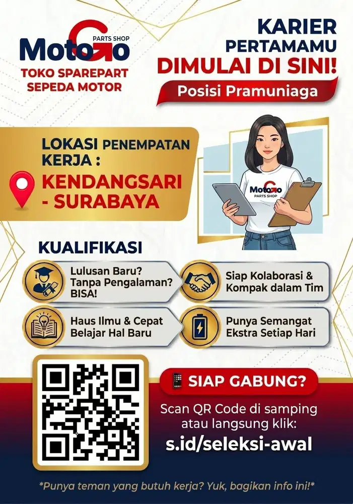 Tanpa Ijasah : Pramuniaga di Kendangsari
