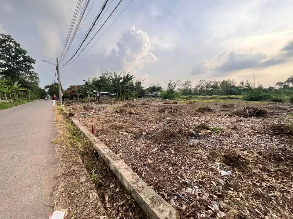Kavling Tepi Jalan Aktif Dekat Stasiun Jatake BSD, Strategis Cocok Hunian