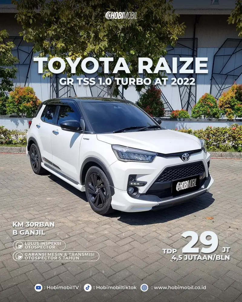 GARANSI MESIN 5 TAHUN Toyota Raize GR Sport tss at 2022