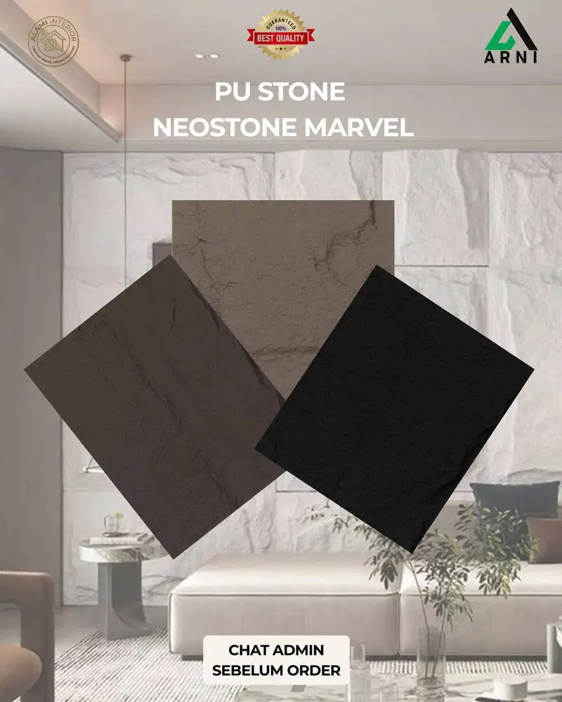 PU Stone Neostone Marvel/Ukuran 120cmx60cmx6cm