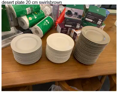 desert plate 20 cm swirlsbrown