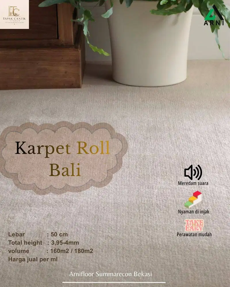 Dekorasi lantai karpet roll bali harga permeter | awet , mudah pasang