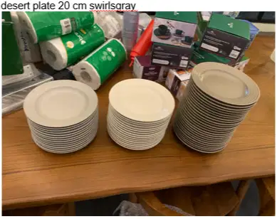 desert plate 20 cm swirlsgray