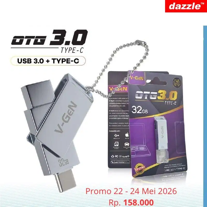 Flashdisk Vgen 3.0 OTG type C 32 gb