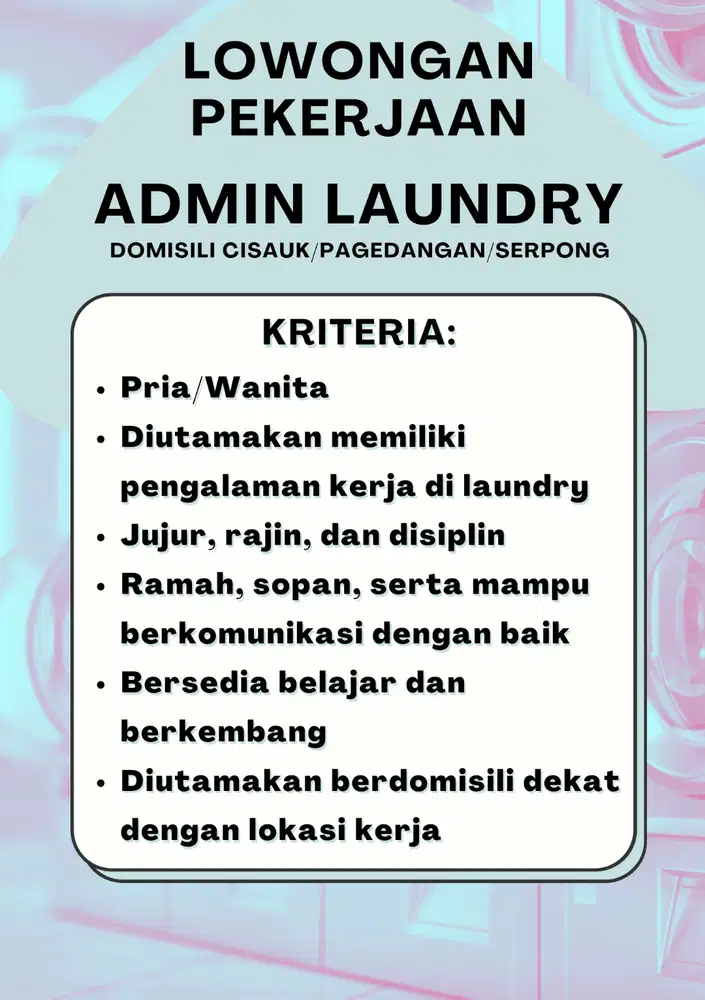 LOWONGAN KERJA — STAFF ADMIN PRODUKSI