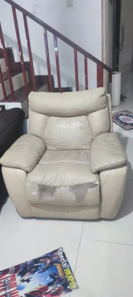 Sofa kulit  3, 2, 1