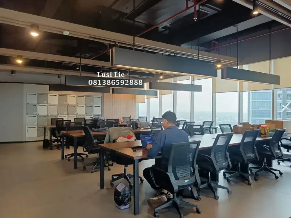 Office Gold Coast Pik luas 164m, Furnished interior bagus