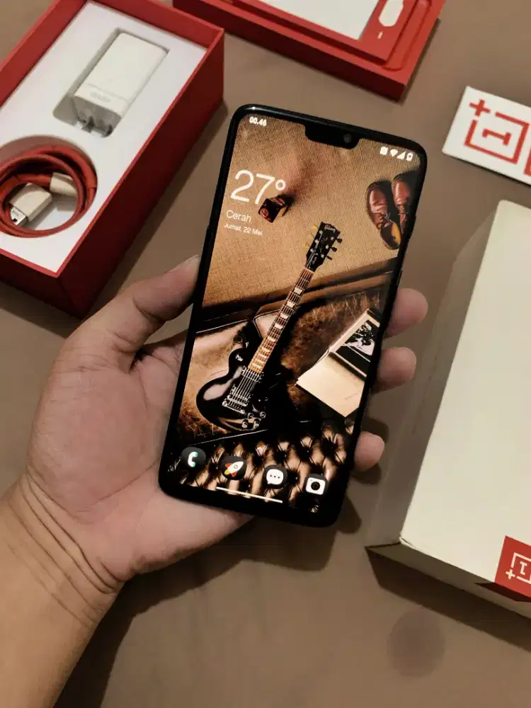 Oneplus 6 Marvel Edition Rare 8/128 Terima Tt/bt fullset mulus langka
