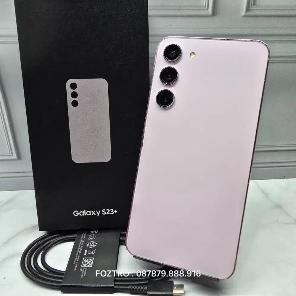 Samsung Galaxy S23 Plus 8/256GB Lavender Fullset Resmi No Minus