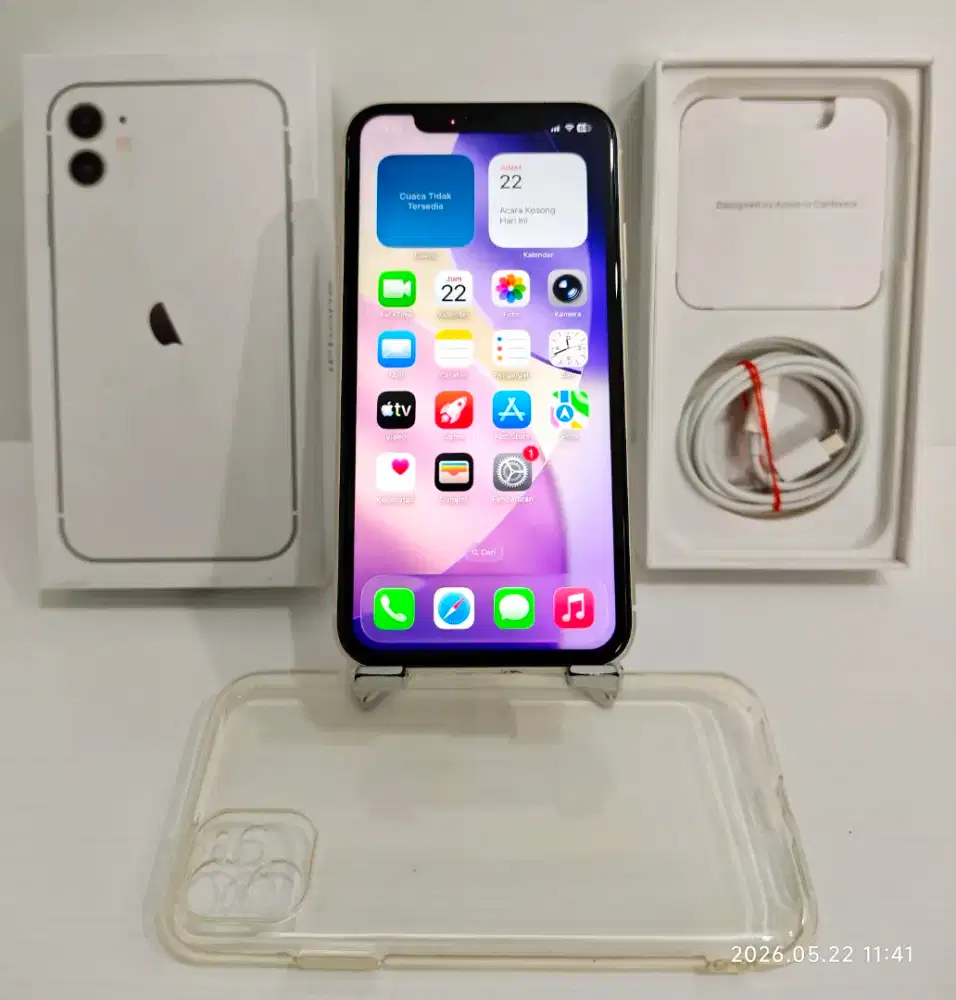 Ip 11 128 Gb Inter permanen Bea Cukai Fullset Original Bs TT/BT yah..