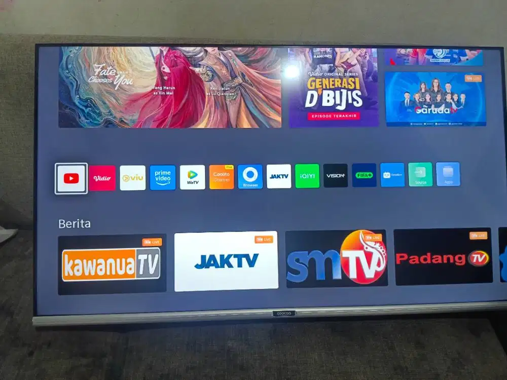 LED TV COOCAA SMART DIGITAL 40 INCH bekas