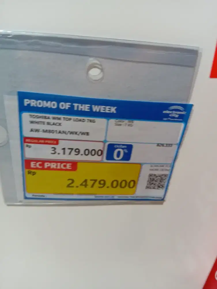 Promo cicilan ringan mesin cuci toshiba
