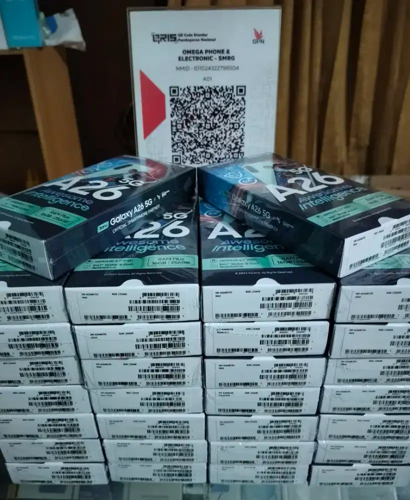 New Samsung Galaxi A26-8/256 5G Garansi Resmi 1 Tahun