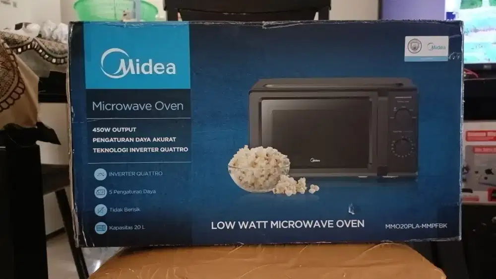 Microwave Midea Low Watt 20L 450W Baru Belum Dipakai