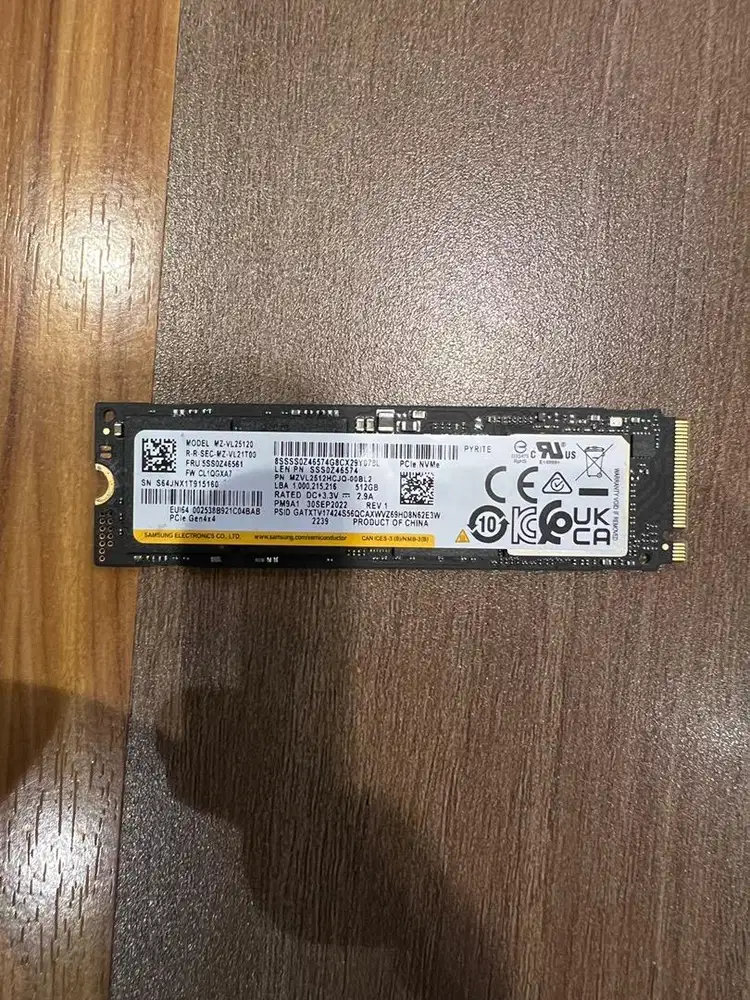 (NEGO) Samsung PM9A1 512GB M.2 2280 PCIe 4.0 NVMe Solid State Drive