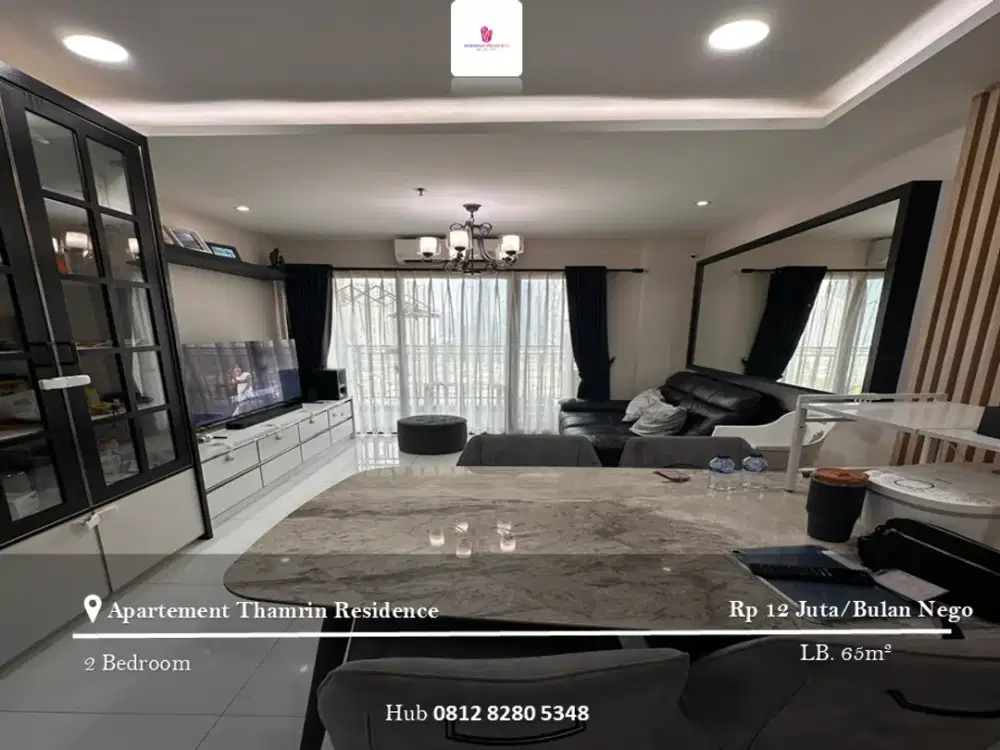 Disewakan Apartement Thamrin Residence 2BR Full Furnished Tower C