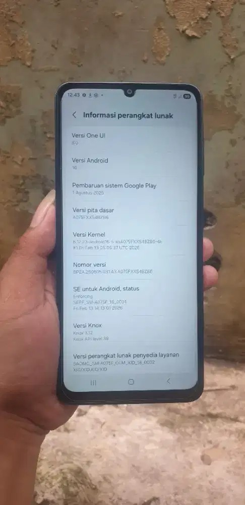 Samsung A07 Ram 4/64gb android 16 msh gransi HP CAS priceNET