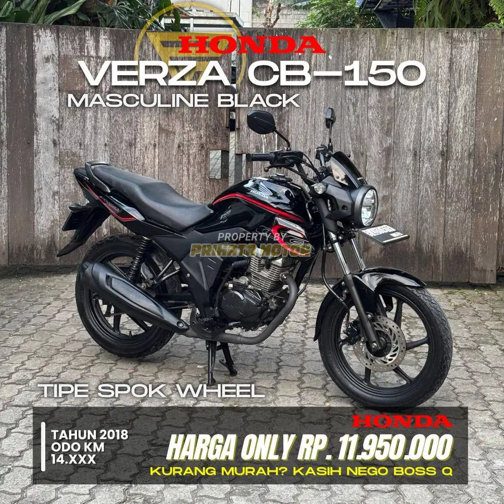 CREDIT DP MULAI 7.9 JUTA !!! HONDA VERZA CB-150 2018
