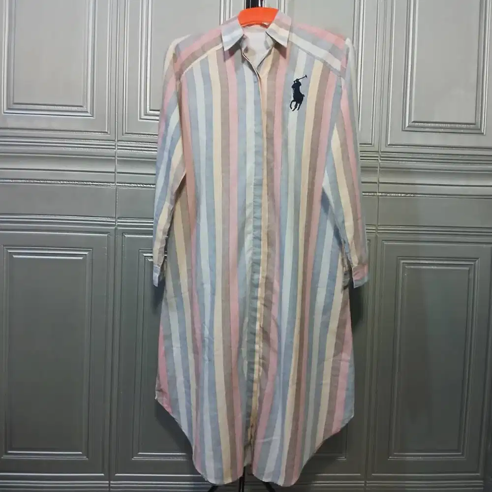 Kemeja Dress Panjang Salur