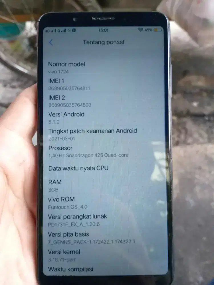 Jual hp Vivo y71