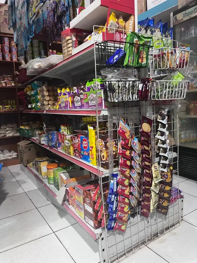 Rak gondola  4 susun panjang 180 cm tinggi 120 cm lebar 60 cm
