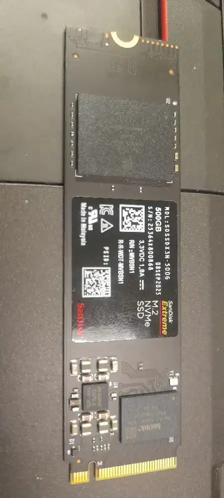 SSD 500GB M.2 NVMe SanDisk Extreme