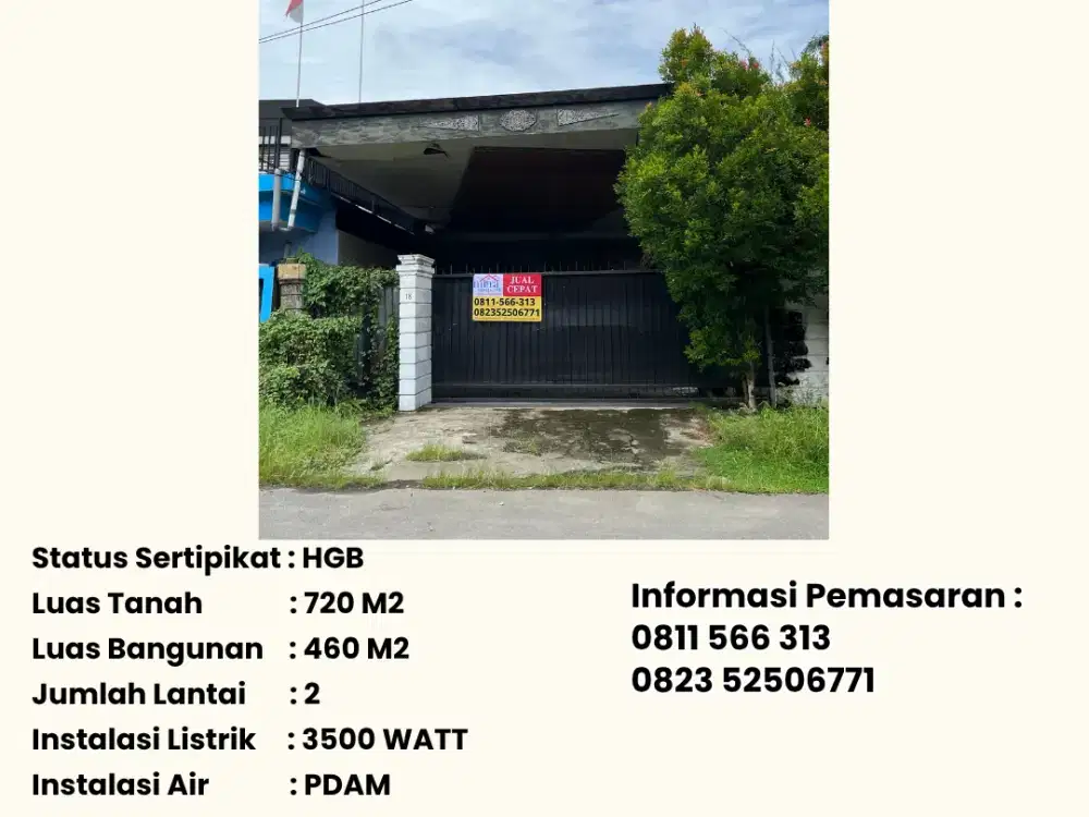 Di Jual Rumah 2 Lantai di Pontianak Selatan