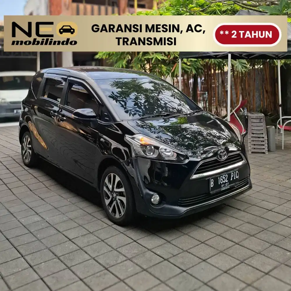[ Garansi Mesin Matic ] TOYOTA SIENTA 1.5 V CVT 2016 HITAM METALIK