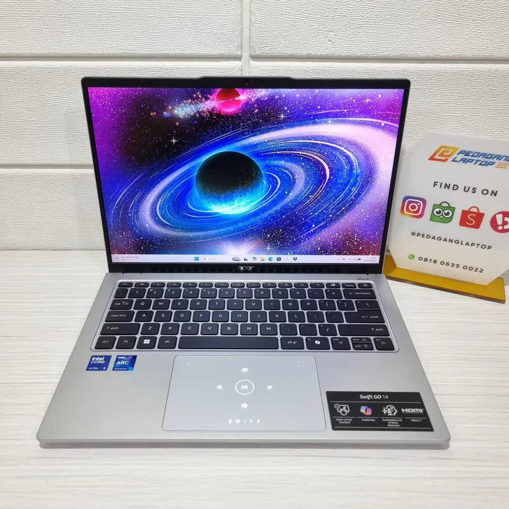 Acer Swift Go 14 Intel Core Ultra 5 125H RAM 16GB SSD 512GB GARANSI ON