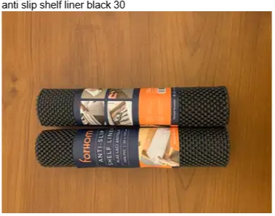 anti slip shelf liner black 30