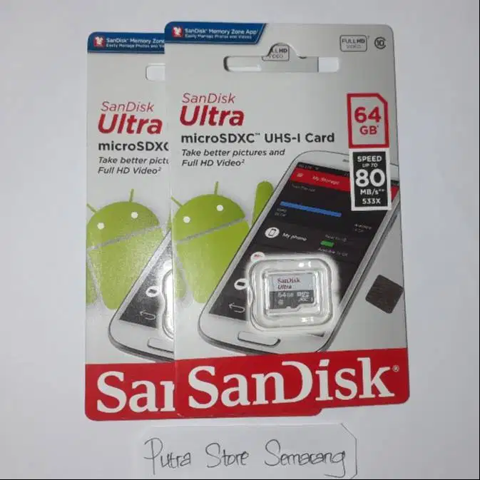 micro sd 64gb sandisk original memory hp memory cctv penyimpan