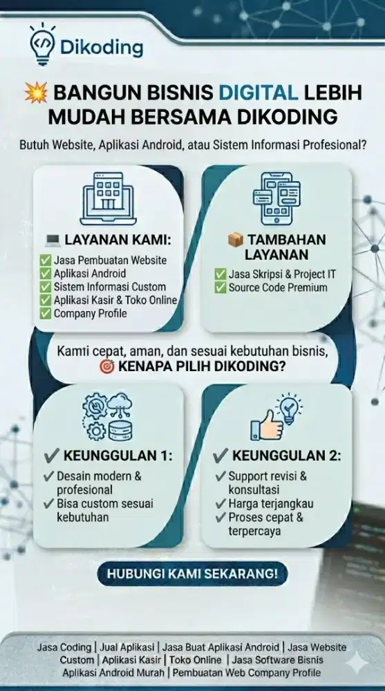 Wujudkan Bisnis Digital Modern Bersama Dikoding