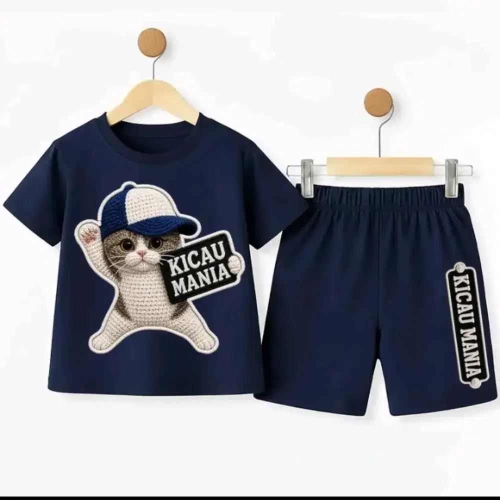 KICAU MANIA VIRAL Setelan Anak Laki Laki Adem Premium.
