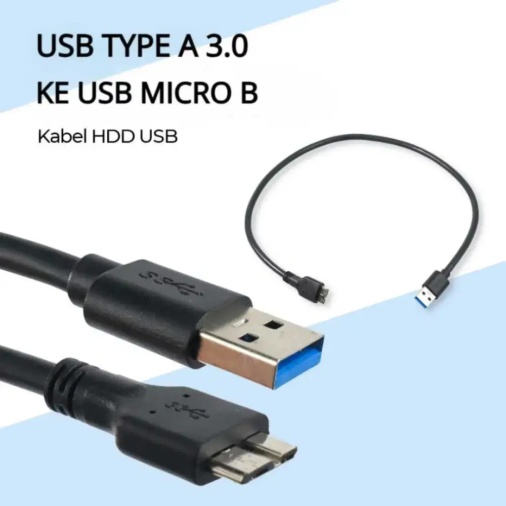 Seagate USB 3.0 to Micro B Cable Original untuk Harddisk External HDD