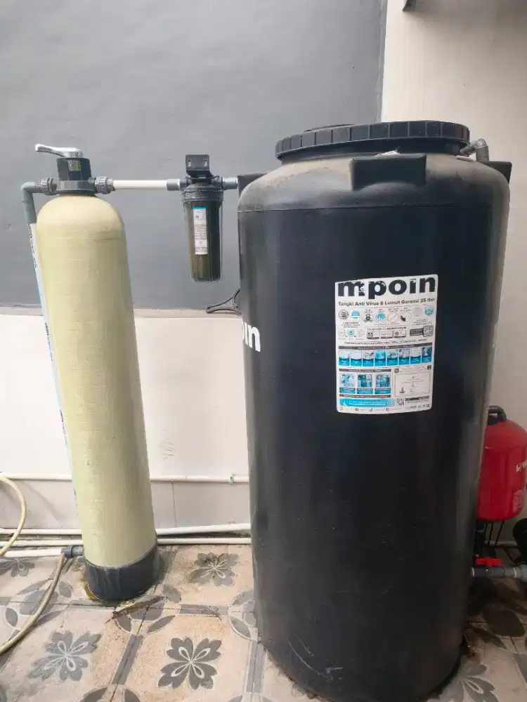 Tandon Air MPoin 550 liter dan filter air