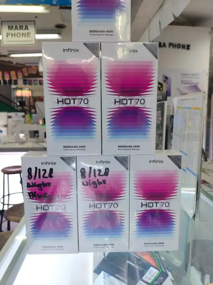Infinix Hot 70 8/128 BARU GARANSI RESMI 12 BULAN BNIB SEGEL ORI COD