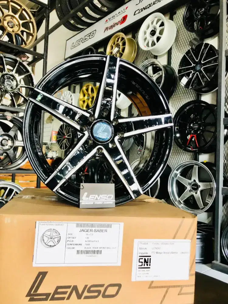 Velg lenso jager saber r16 4x100/114 lbr7 et38