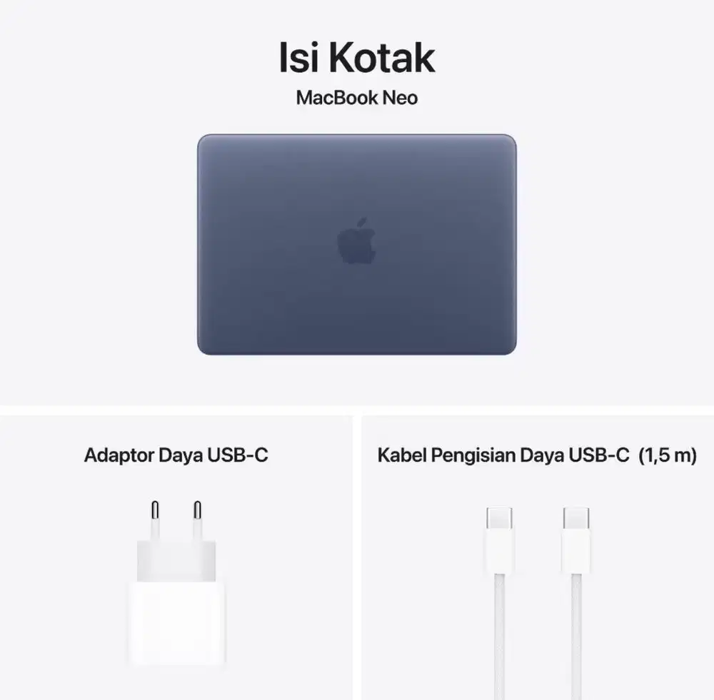Macbook neo 2026 8/512 garansi resmi segel