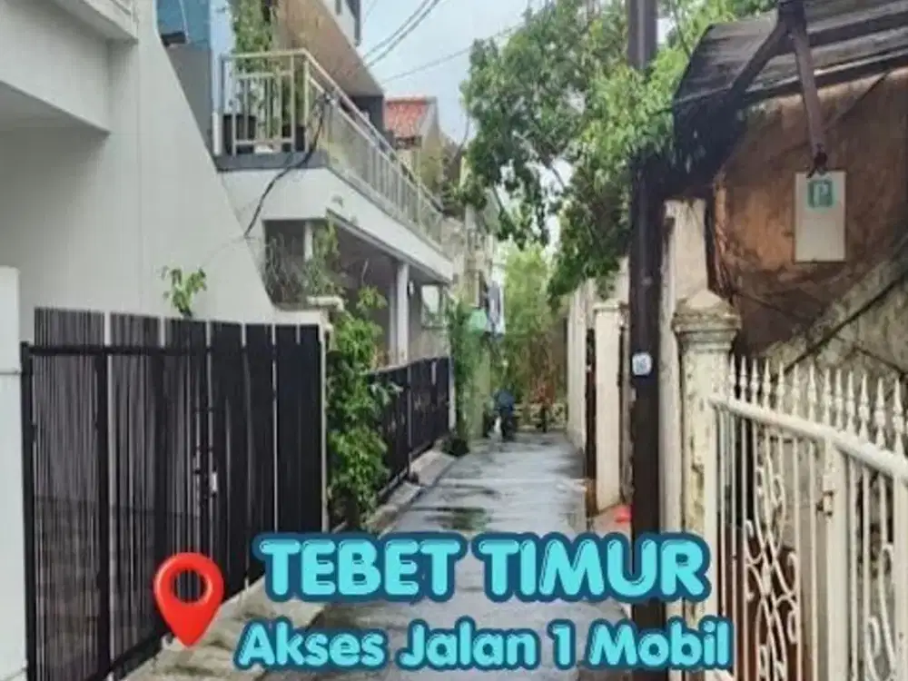 Dijual Rumah Tebet Timur Hitung Tanah Lokasi Strategis Jalan 1 Mobil