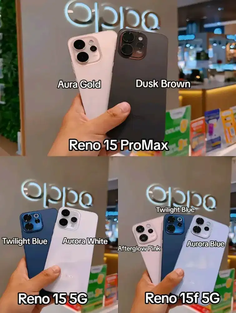 Promo spesial Oppo Reno 15 series bisa Cicilan & Tuker tambah