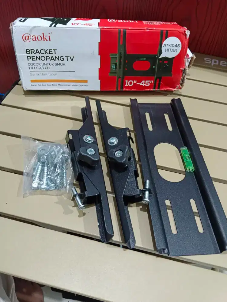 65rb BARU-PROMO Bracket TV Led LCD 10-45inch Universal Bhan Besi tebal