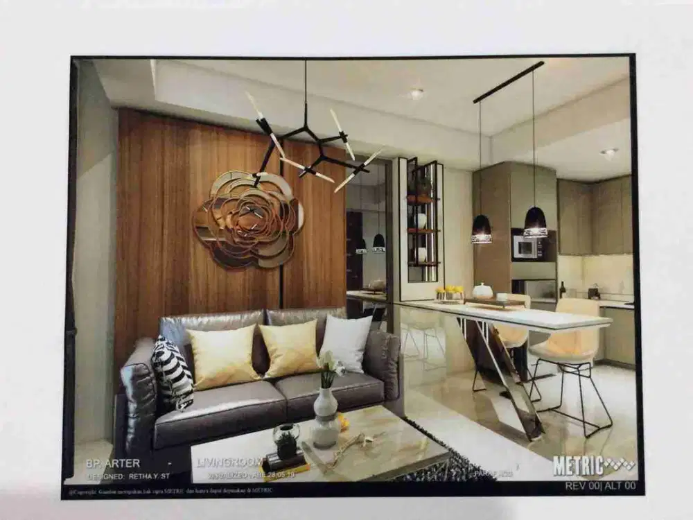 DISEWA APARTEMEN GOLD COAST 1 BR FURNISH