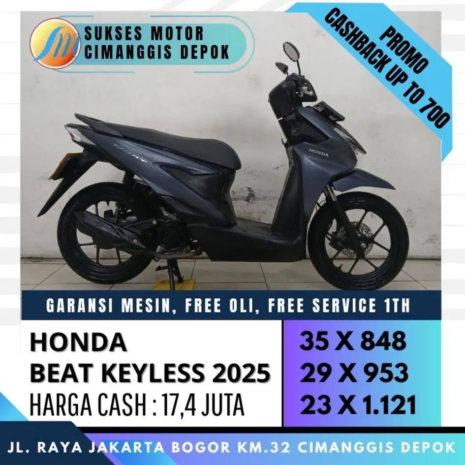 BEAT DELUXE SMARTKEY 2025 CASH KREDIT CICILAN RINGAN [SUKSES MOTOR]