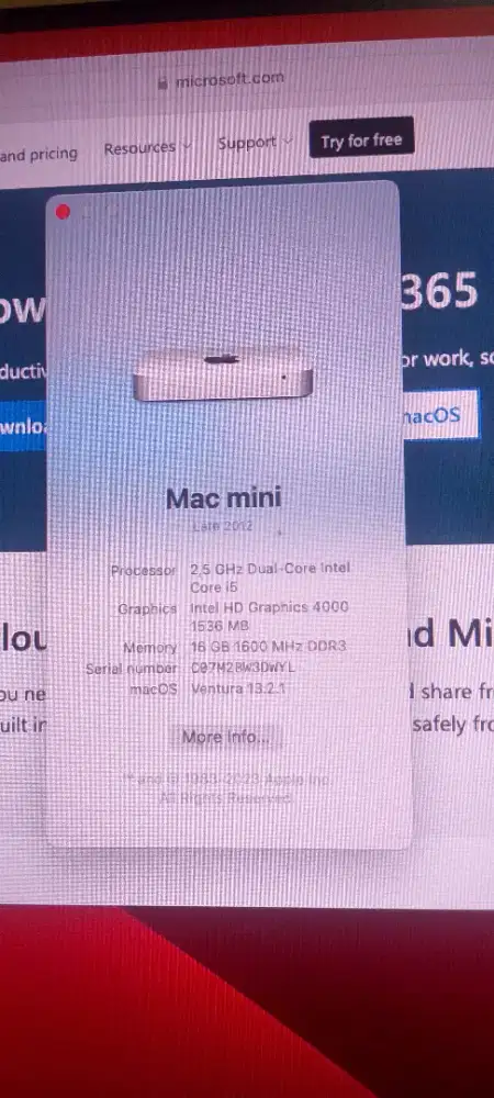 Mac mini 2012 Normal
