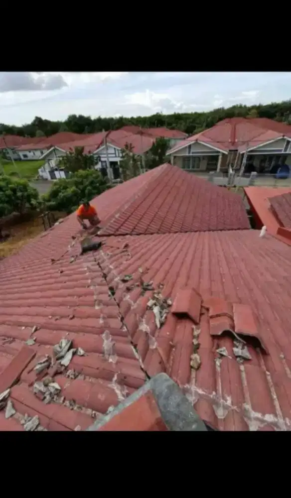 Tukang perbaikan atap bocor, perbaikan plafon rembes, talang air, dll