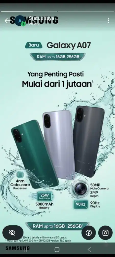 samsung a07 all varian readyy